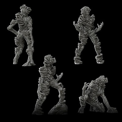 MOULDWALKERS Monster Resin 3D gedruckt Fantasy Miniatur D&D Tabletop RPG