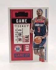 2020-21 Panini Contenders - Bradley Beal #18 Game Ticket Red