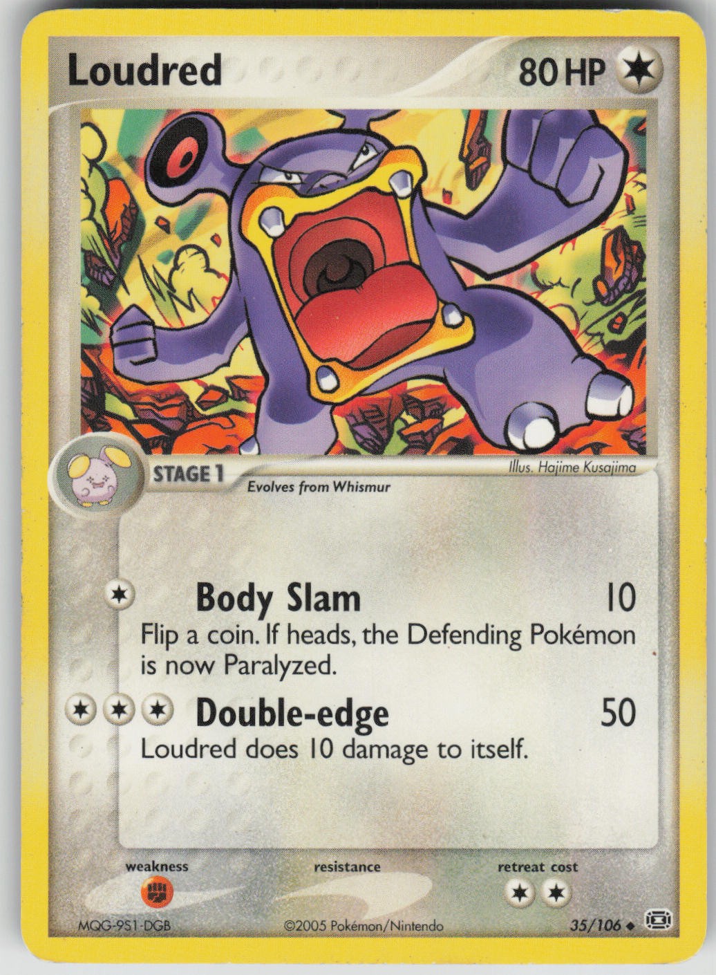 Pokemon TCG Loudred Uncommon Emerald 35/106