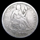 1889 Seated Liberty Dime Silver --- Nice Coin ---- #544K
