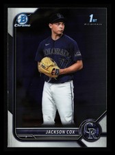 Jackson Cox 2022 1st Bowman Chrome Prospect ROOKIE #BDC-174 Colorado Rockies