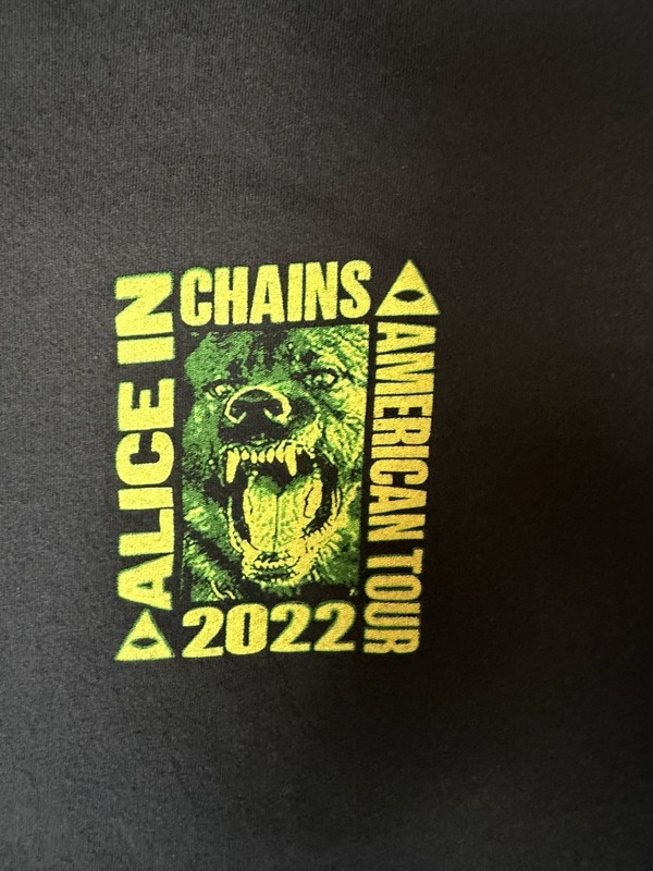 2022 Alice In Chains American Tour T Shirt Size XL. Excellent Condition