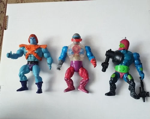 Vintage MOTU He-Man Three (3) Figure Lot!