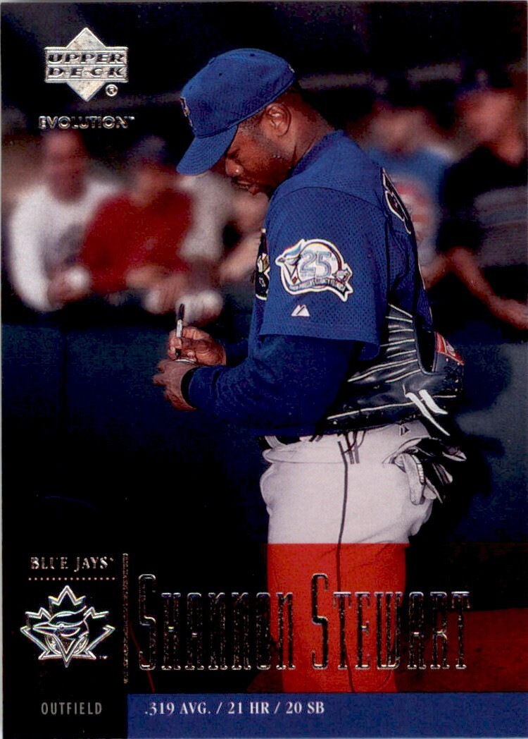 2001 Upper Deck Evolution Shannon Stewart . Toronto Blue Jays #8