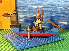 LEGO Castle Black Knights 1547 1971 Battering Ram And Boat Incomplete