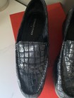 Women’s Donald J Pliner Style Rio Black Crocco Patent Leather Shoe Size 8M — photo 2