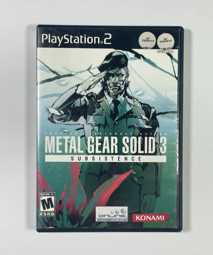 Metal Gear Solid 3: Subsistence (Sony Playstation 2 PS2, 2005) CIB and Tested
