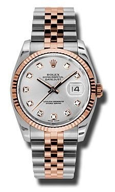 Rolex Datejust 36 Silver Diamond Dial on Jubilee 116231