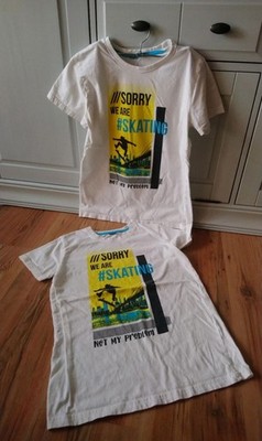 T-Shirts Zwillinge Jungen Gr 146/152 Mit Print