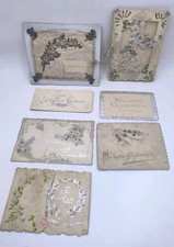 7 Silber Hochzeitskarten ab 1904 aus Land Hadeln B&uuml;lkau Oppeln Bovenmoor Hemmoor