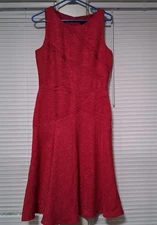 David Meister Women's Sleeveless Lined Backzip Dress Size 8