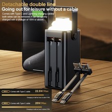 PD Power Bank 1000000mAh Large Capacity 66W Super Fast Charging Portable Outdoor