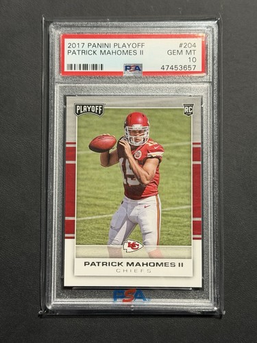 2017 Panini Playoff - Patrick Mahomes II #204 PSA 10