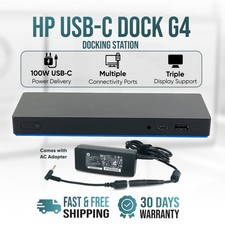 HP USB-C Dock G4 for ProBook 640 650 645 G4 470 455 450 440 430 G5 Laptop w/ AC