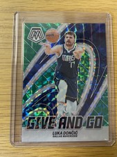 2023-24 Panini Mosaic Luka Doncic Give and Go Green Mosaic - Card #11