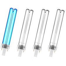 4 Pack 9 WATT UVC PL-S9/TUV G23 Base UV Light Bulb for Outdoor Pond Clarifier...