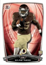 2014 Bowman Rookies Silas Redd Rookie Washington Redskins #71