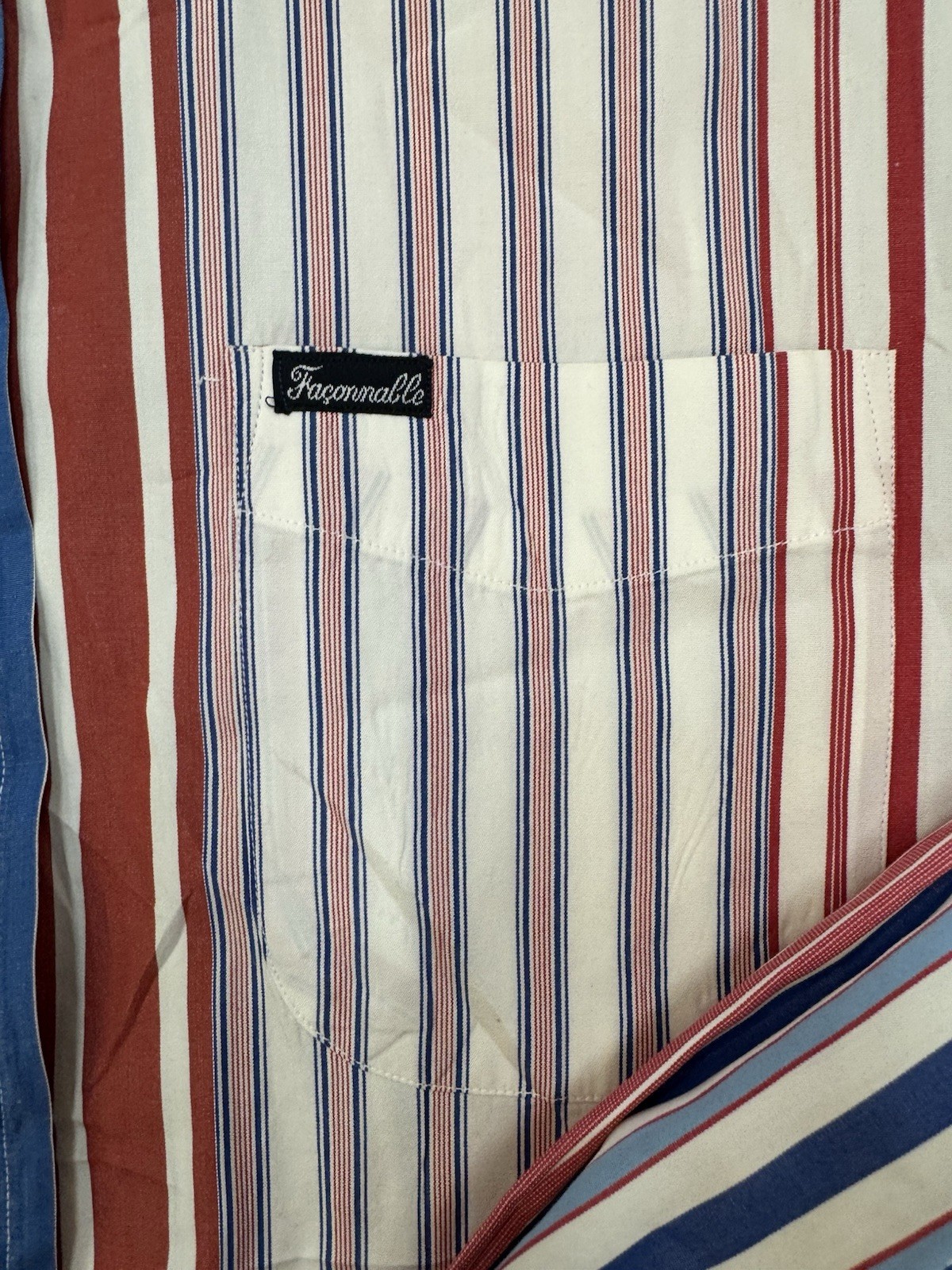 Façonnable Men’s M Multi Colored Patch Multi Stri… - image 3