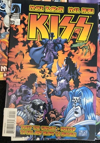 Dark Horse KISS Comics Lot- 1, 3, 7 - 10 - Paul Gene Peter Ace No Love For Eric? - Picture 9 of 10
