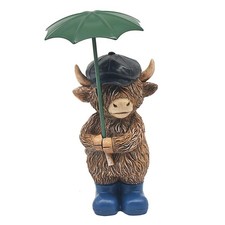 Lesser & Pavey Highland Kuh Regentage Regenschirm Ornament