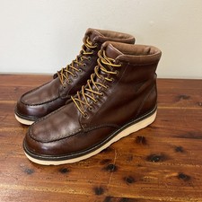Red Wing Moc Toe Heritage Boots 4311 Mens 8D Brown Corn Roll Leather Workwear