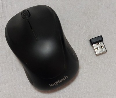 Logitec M317 Optical Wireless Mouse W/USB Drive Scrolling Wheel