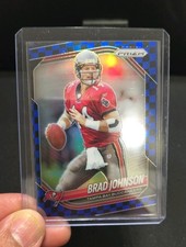 2025 Panini Prizm Black & Blue Checkerboard Brad Johnson Tampa Bay Buccaneers