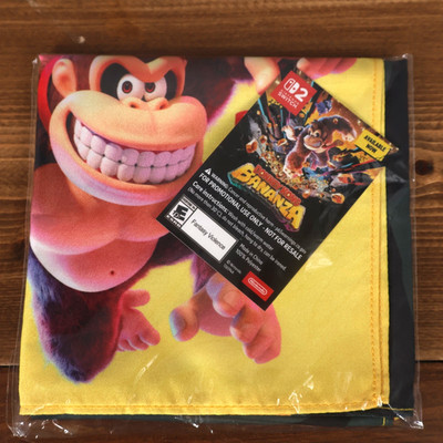 Nintendo Switch 2 Donkey Kong Banana Promotional Headband Cloth Washable