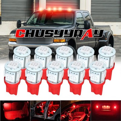 10x Roof Top Cab Marker Running Light Bulbs For Ford F250 F350 Super Duty 2014