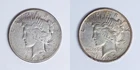 Set of 2 1923 Peace Dollars - San Francisco and Philadelphia Mints