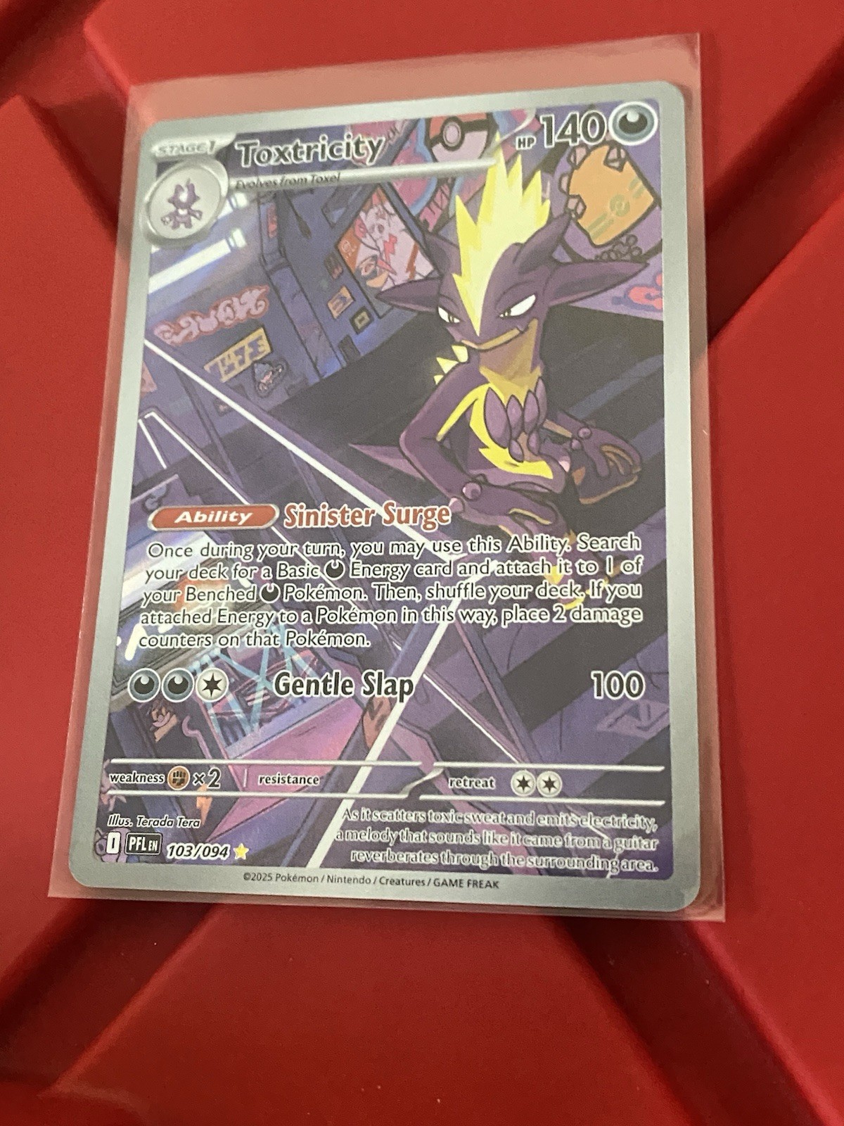 Toxtricity Illustration Rare Phantasmal Flames 103/94 Near Mint