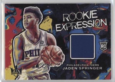 2021-22 Panini Court Kings Rookie Expression Memorabilia Jaden Springer RC 0t07