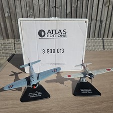 Atlas 1/72 Diecast Models PEARL HARBOUR Set- Douglas Dauntless + Mitsubishi Zero