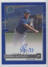 2020 Panini Donruss Optic Blue Mojo Prizm 31/99 Adbert Alzolay #RRS-AD Auto nd3