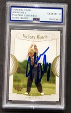 John Daly 1993 U.K. FAX  FAMOUS GOLFERS #6 GOLF LEGEND RARE RC PGA SIGNED GEM 10