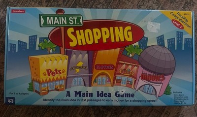 Lakeshore Main St Shopping A Main Idea Game Reading Level 2 Grade 4 - 5