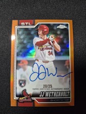 Wetherholt Chrome 2026 Orange Refractor /25 Auto