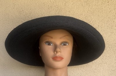 Vintage Eric Javits Backless Adjustable Straw Sunhat O/S Eric Javits Adjustable Size Hats for Women for sale | eBay main image 3