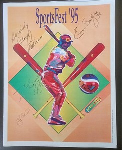 Signed SportsFest'95 Program Yogi Berra, Floyd Patterson, Ny Jets Boozer & Lyons