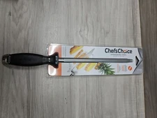 Chef’s Choice Sharpening Steel Straight Edge Knives High Carbon Steel 9” NEW