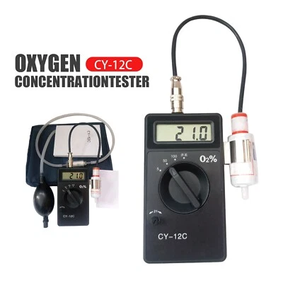 CY-12C Oxygen Concentration Tester Meter Detector Analyzer Oxygen Purity Tester