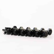 True-Lok Mini Modern Style Locking Tuners - 6-In-Line, Black