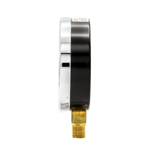 Dry Lower Mount Vacuum Gauge with 3.5" Dial, 30" Hg VAC/15 PSI, 1/4" Male NPT - Picture 3 of 7