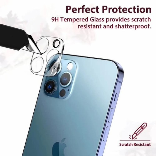 Verre Trempé Arrière Protection Caméra pour iPhone 16 15 14 13 12 Pro Max 11 Pro - 第 7/11 張圖片