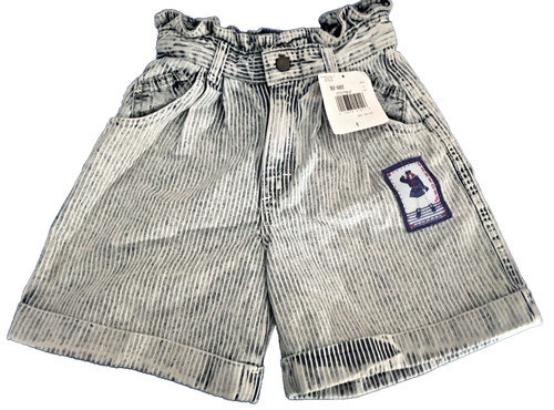 Vintage OshKosh Bgosh Shorts Size 8 Medium Wash Denim Striped