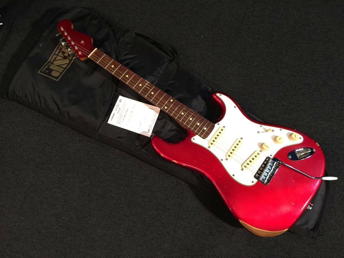 ギター EDWARDS E-SE-108R / LT CAR EDWARDS エドワーズ E-SE-108R LT グリーン ソフトケース付き エレキ