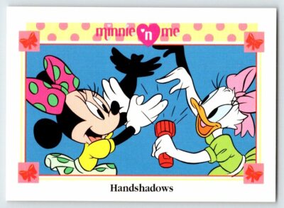 MINNIE MOUSE HANDSHADOWS Disney Minnie 'n Me Impel Trading Card