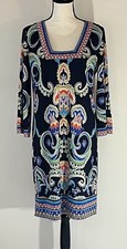 Laundry By Shelli Segal Paisley Print Dress 10 EUC
