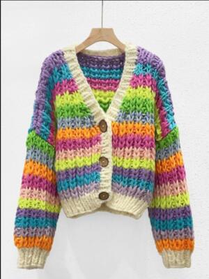 【Nさん専用】kolor カラフルストライプ Vネックセーター s-l400.jpg