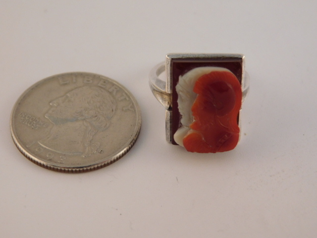 STERLING SILVER RING CENTURION CAESAR KNIGHT SIGN… - image 2